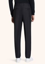 Kiton black trousers for man, in wool 3