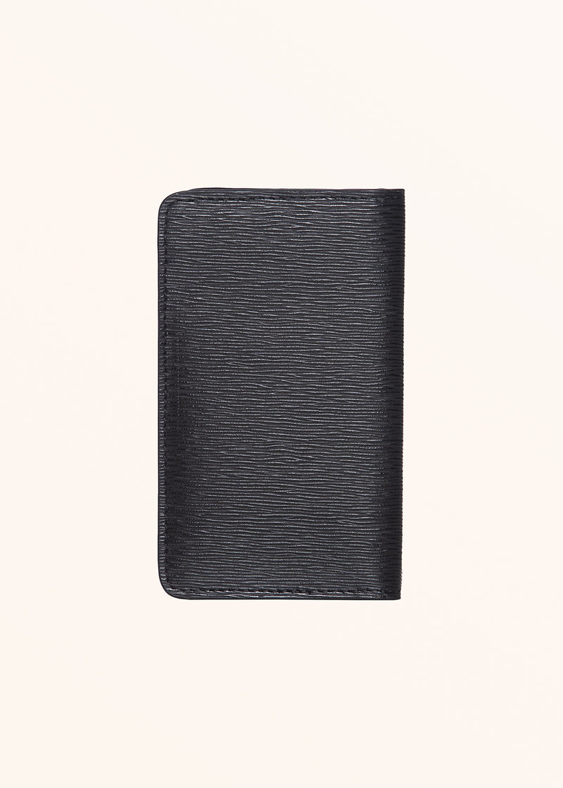 Kiton black wallet for man, in calfskin 2