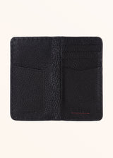 Kiton black wallet for man, in deerskin 3