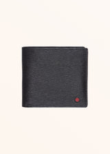 Kiton black wallet for man, in calfskin