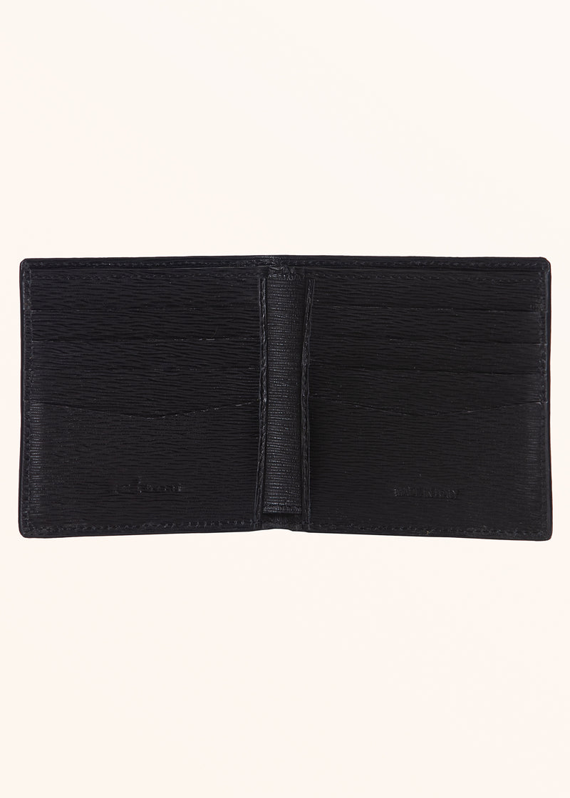 Kiton black wallet for man, in calfskin 3
