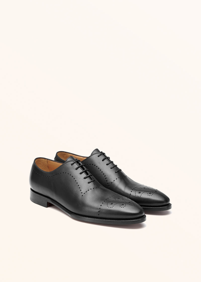Kiton black shoes for man, in calfskin 2-N