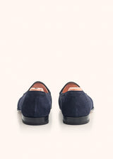 Kiton dark blue shoes for man, in goatskin 3