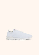 Kiton white shoes for man, in cotton 1