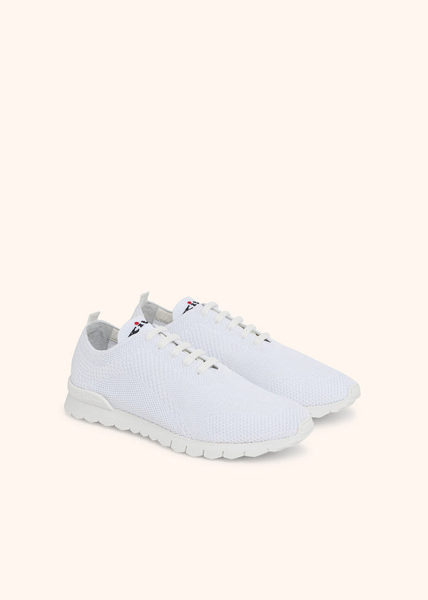 Kiton white shoes for man, in cotton 2