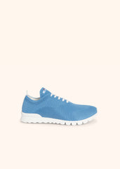 Sky Blue shoes for man, in cotton – Kiton Europe