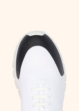 Kiton white shoes for man, in cotton 4