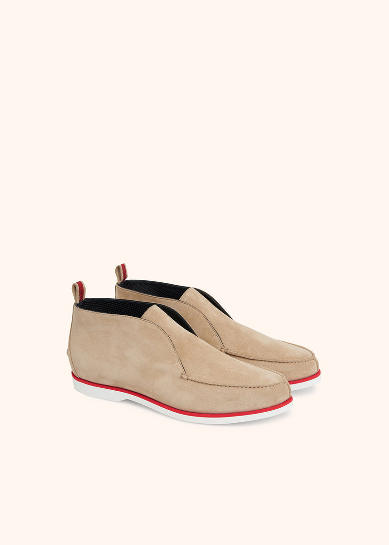 Kiton beige ankle shoes for man, in calfskin 2