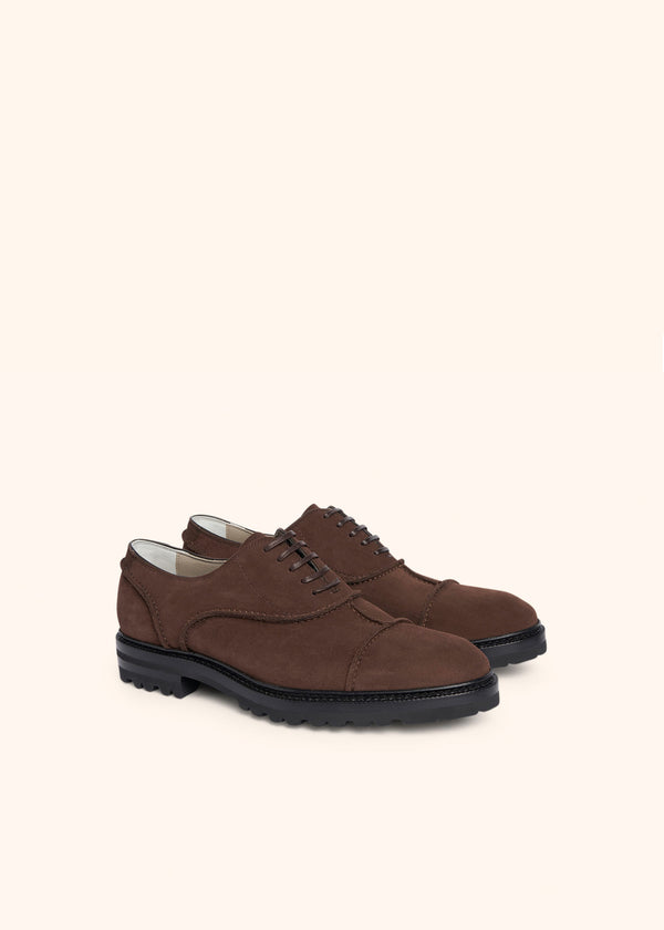 Kiton chestnut shoes for man, in calfskin 2