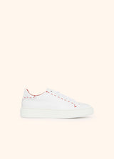 Kiton white shoes for man, in calfskin
