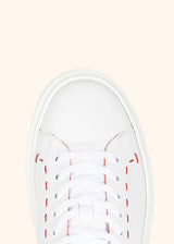 Kiton white shoes for man, in calfskin 4
