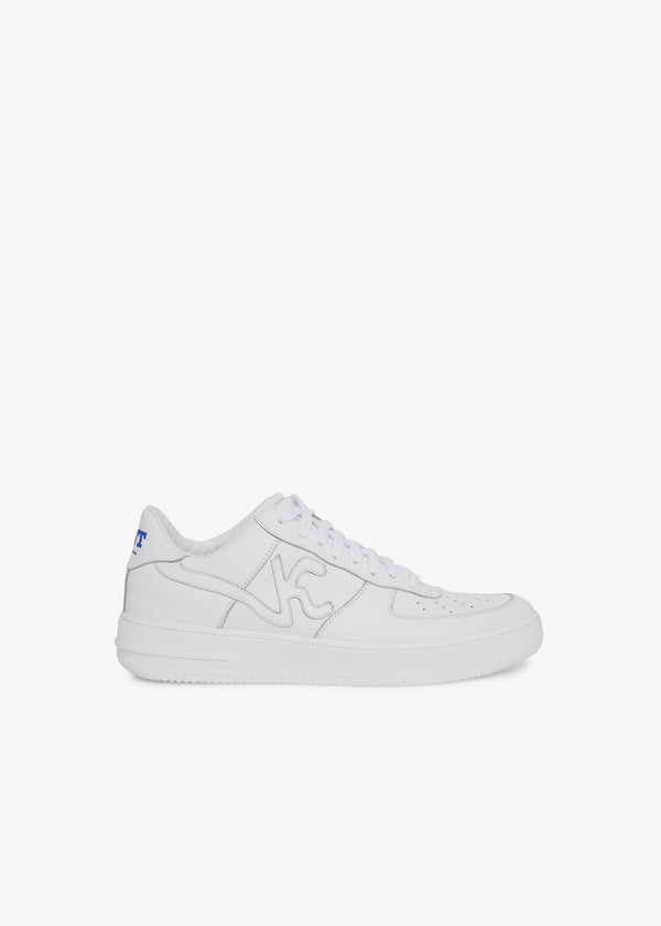 KNT white sneakers shoes, in calfskin 1