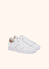 Kiton white/earth shoes for man, in calfskin 2