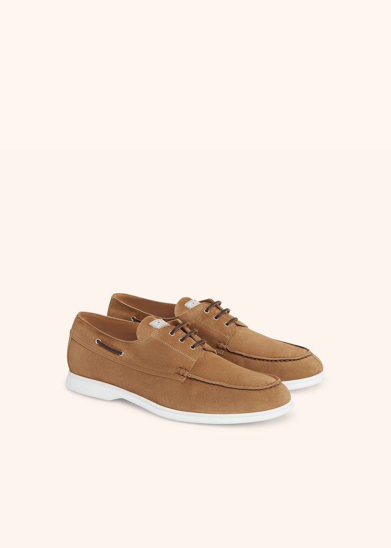 Kiton light brown shoes for man, in goatskin 2