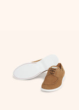 Kiton light brown shoes for man, in goatskin 3