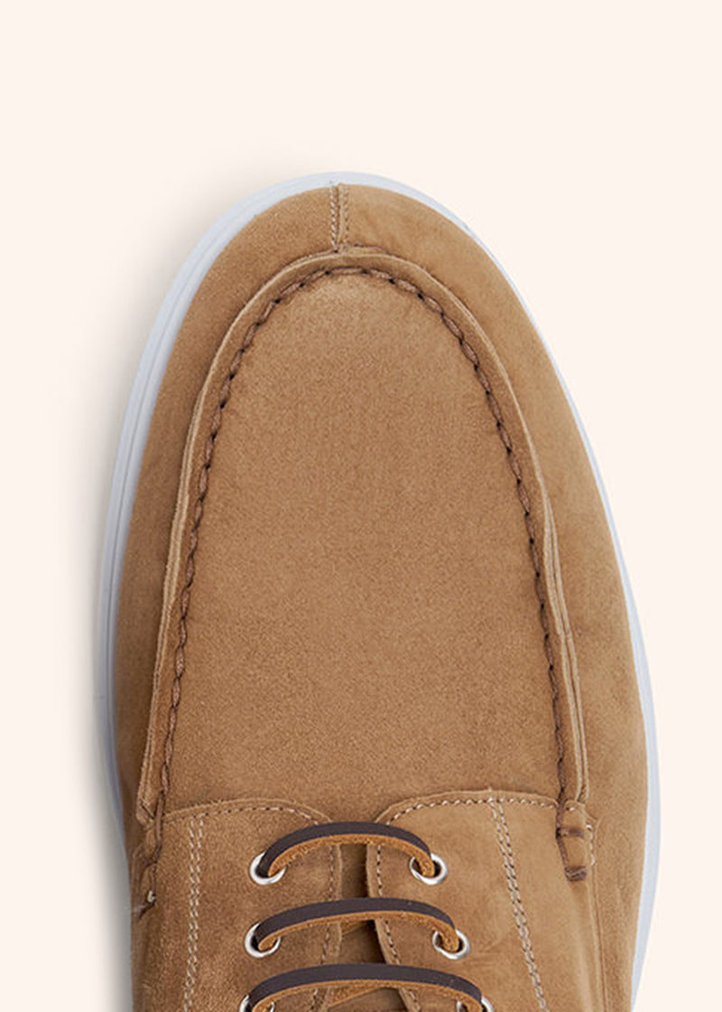 Kiton light brown shoes for man, in goatskin 4
