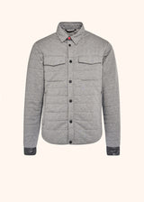Kiton light grey jacket for man, in cotton