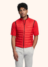 Kiton red vest for man, in polyamide/nylon 2